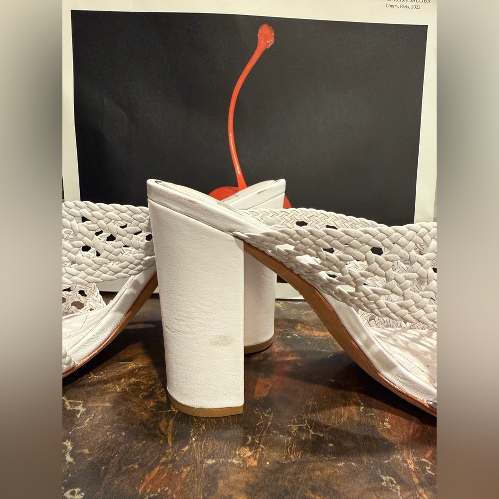 Paige Noel Woven Leather Mules - Picture 6 of 7